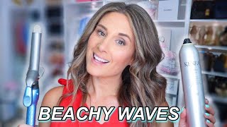 How I Curl My Hair With a Curling Iron - Beachy Waves - No Dent