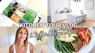 VLOG | Better Sleep Tips, What's In Our Kitchen & Favorite Dinner | Annie Jaffrey