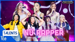 So tài 7 rapper nữ có giọng rap lôi cuốn, đi flow đầy ấn tượng tại vòng chinh phục RAP VIỆT 2024