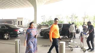 Bhushan Kumar With Mom Spotted At Airport