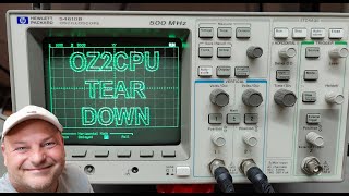 HP 54610B Oscilloscope 2ch 500MHz digital 1994 test teardown