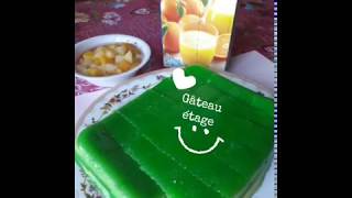 Ma recette gâteau étage au pandan et au soja