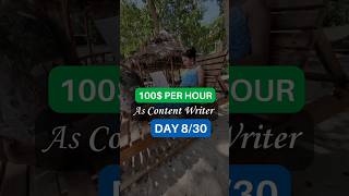 Day 8/30 | 100 dollar per hour