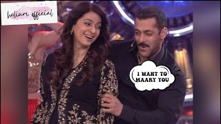 salmaan khan cahte the juhi chawla se shadi? #salmaankhan #juhichawla #marriage