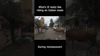 What it’s really like to ride in Indian roads during monsoon season #shorts