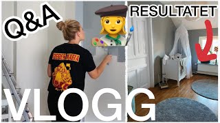 TVÅDAGARS VLOGG!! Målar om hemma + Q&A