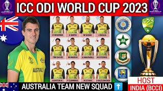 ICC World Cup 2023- Australia Team Probable 15 Members Squad list | World Cup Team Australia Squad |