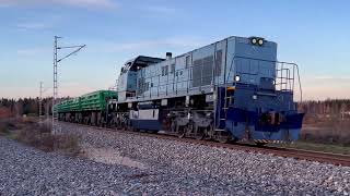 Ц30-М 1560 с рабочим поездом близ Тарту/ C30-M 1560 with maintenance train near Tartu