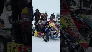 Ice karting. Winter Rotax Max