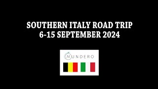 Mundero - Southern Italy Road Trip september 2024 (aftermovie met AI gegenereerde muziek)