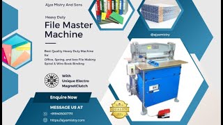 PP Plastic File Manufacturing Machine