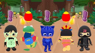 TAG WITH RYAN STEALTH NINJA VS MIDNIGHT SPY RYAN VS MEXICO RYAN AND PJ MASK EGG SURPRISE