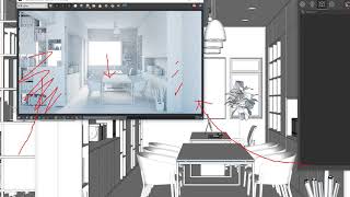 Hướng dẫn đặt camera trong Vray sketchup