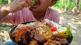 Cooking and eating yummy local pork 🤤🌶️🌶️