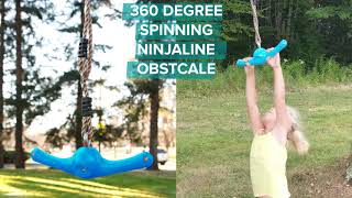 Slackers Ninjaline Twister for backyard obstacle course!