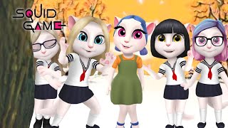 My Talking Angela 2 🏳️🚦😱 Squid Doll Dancing