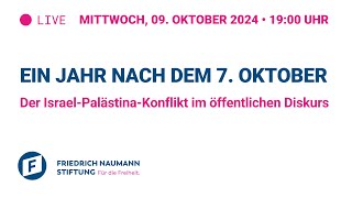 Ein Jahr nach dem 7. Oktober - Der Israel-Palästina-Konflikt im öffentlichen Diskurs