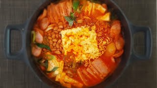 Korean Sausage Stew aka. Army Base Stew(budae jjigae, 부대찌개)