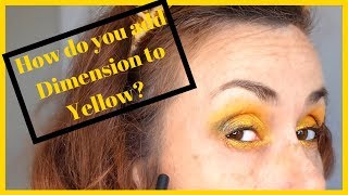 Colour theory |  Deepening Yellow Eyeshadow | Using other colours apart from Brown!