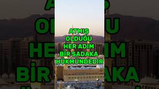 Bir insan mescide giderken atmış olduğu her adım bir sadaka hükmündedir.(h.ş.)