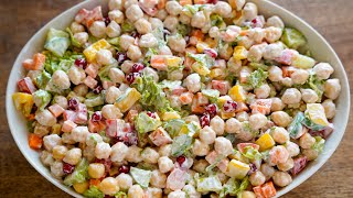 Creamy Chickpea Salad Recipe