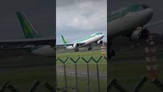 Aer Lingus A330 Departing Dublin #aviation #airplane #planespotting #aerlingus #takeoff #a330 #green