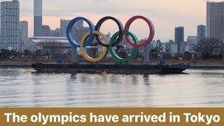 The olympics have arrived in Tokyo! *Holding the Olympic torch!*