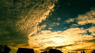 Timelapse Music with Sunset Clouds Moving Background