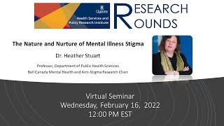 HSPRI Research Rounds: The Nature and Nurture of Mental Illness Stigma w/ Dr. Heather Stuart