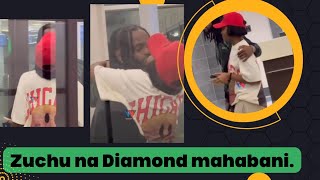 Zuchu na Diamond platnumz Kwenye mahaba mazito live Airport/ diamond atimkia Canada