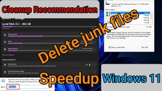 Delete Cluster Of Junk Files In Windows 11 2021| How To Remove Cache Data And Temp Files in Windows