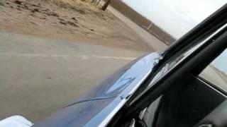 67 chevelle in car shot burnout on the street