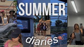 summer diaries ep 1 ⋆·˚ ༘ * florida trip, surprise visit from my sister, aquatica & seaworld fun!