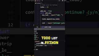 ToDo List in Python! #todo #python #coding