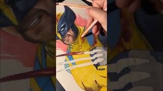 Rate this art 10/? | Wolverine Huge Jackman #drawing #art #artist #trending #shorts #youtubeshorts