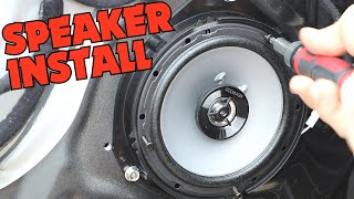 Kia Rio Door Speakers Install 2012-2017 - Kenwood KFC 1666s Unboxing