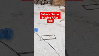 Columns starter Fixing on PCC