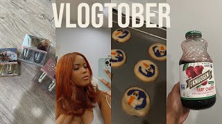 VLOGTOBER 9: Dying My Hair... It's NOT What I Expected, Trying Cherry Juice for Insomnia & Cooking!