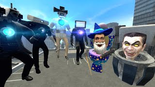 Mecha TV MAN FAMILY VS NEW SKIBIDI TOILET FAMILY in Garry's Mod