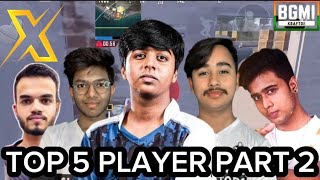 Top 5 player bgmi | Top 5 bgmi player in india | #justin #deltapg #insaneskibz #genoob #godlspower