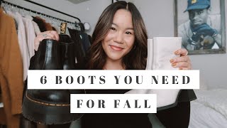 👢 6 Boots You Need For Fall || Wardrobe Essentials 👢