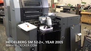 Heidelberg Speedmaster 52-2+, year 2005 - mechanical test run