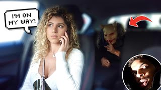 HIDING In My Girlfriend's CAR While She "RUNS ERRANDS!" **SHE DIDNT EXPECT THIS**