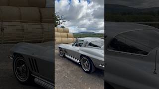 Silver Pearl Metallic 1965 Corvette C2 With Side-pipes