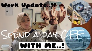 SPEND A DAY OFF WITH ME || Work Update || Emirates || grocery time || Cooking || MilkTea || EgyPino