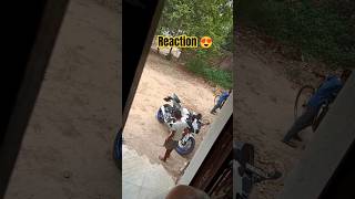 Kids🥰 Reaction😍  On R15M 🏍️ #trending #yamaha #kids #reaction #R15M #shorts #shortvideo #bike