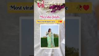 Meesho most viral designer saree ✨🥀#sareecollection #meesho #saree #meeshofinds #fashion #shortvideo