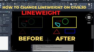 Autocad Civil3D || set autocad civil 3D lineweight ||