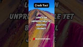 Unpredictable Beauty: Navigating Love's Journey 💖 | Crush Fact #Shorts #Crushes