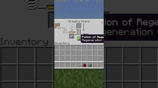 How To Brew Regeneration (2:00) Splash Potions In Minecraft #Shorts